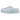 UGG Tasman Slipper Sea Foam baskets vue latérale avec empeigne en daim vert d'eau, broderie décorative sur le col et semelle extérieure classique