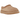 UGG Tasman Slipper Sand TNL baskets vue latérale, conçues en daim beige avec le détail tressé Tasman emblématique sur le col et doublure douce.