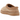 UGG Tasman Slipper Sand TNL baskets vue latérale avec empeigne en daim beige, bordure brodée et doublure douce