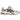 ASICS Gel-NYC 2.0 White Oatmeal baskets en profil lateral avec une tige en mesh blanc et beige et des lacets