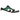 Nike SB Dunk Low Classic Green baskets en vue laterale avec une tige en cuir blanc, des details verts et une semelle classique