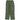 Billionaire Boys Club Cargo Pants Green baskets vue de profil avec poches visibles et cordon de serrage en coton vert