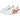 ASICS X Atmos Gel-ptg 3 Strand White baskets en vue laterale avec une empeigne blanche et des lacets