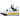 Air Jordan 4 Retro Rare Air - Tour Yellow 2026 baskets en vue sous angle avec des details jaunes, des accents noirs et des lacets