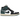 Jordan 1 Mid SE Oxidized Green baskets en vue laterale avec une empeigne en cuir blanc, des accents verts et des lacets