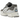 ASICS Gel-NYC Steeple Grey Cream baskets de profil avec une tige en mesh gris et des détails crème et lacets