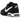 Nike Air Max Command Black White baskets en vue latérale avec une tige en cuir noir, un swoosh blanc et une unité Air visible