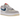Nike Air Force 1 Low SP Undefeated 5 On It Dunk vs. AF1 baskets dans une vue sous angle avec une tige multicolore et une semelle blanche