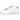 Nike Air Force 1 '07 Low Summit White Mini Charm baskets de profil avec une tige en cuir blanc et des lacets assortis