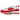 Nike Air Max 98 University Red White baskets vue latérale avec empeigne rouge, détails blancs, lacets et unité Air apparente sur toute la longueur.