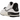 Jordan Legacy 312 Low White Black Elephant Swoosh baskets de profil avec tige blanche, swoosh noir et imprimé éléphant