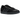 Adidas Samba OG Black Carbon baskets en profil latéral avec une tige en cuir noir, un bout en daim gris et des bandes blanches