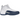 Jordan 12 Retro French Blue baskets de profil avec du cuir blanc, des details bleus et une semelle blanche