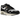 Nike Air Max 1 Patta Waves Black baskets en vue laterale avec renfort ondulé noir, mesh gris et semelle intercalaire blanche Air unit.