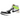 Jordan 1 Retro High Golf White University Gold Volt Black baskets en vue laterale avec une tige en cuir blanc et des details jaunes et noirs