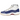 Jordan 11 Retro Rare Air baskets dans un profil latéral classique avec une tige blanche, une bordure en cuir noir et une semelle transparente