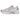 ASICS Gel-1130 Blush Pure Silver baskets de profil avec une tige en mesh rose clair et des details argentes
