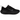 Nike Vomero Plus Black Metallic Dark Grey baskets de profil avec une empeigne noire et des details metalliques