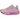 Nike Vomero Premium Pink Foam Light Magenta baskets de profil avec une tige en mesh rose, un swoosh magenta clair et une semelle blanche