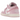 Jordan 1 Low Iced Carmine White baskets en vue sous angle avec tige en cuir blanc et rouge, lacets assortis et semelle rouge