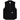 Carhartt WIP Classic Vest Black baskets dans une vue sous angle avec un matériau noir résistant, des coutures visibles et une fermeture éclair