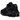 Nike Shox Ride 2 Black baskets vue sous angle avec empeigne noire, details blancs et colonnes Shox amortissantes visibles au talon