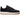 Nike Air Force 1 Low '07 LV8 Black Canvas baskets de profil avec une tige en toile noire et des lacets assortis