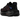 Nike Vomero Premium Black Sapphire Rose baskets en vue sous angle avec une tige noire, des details roses et des lacets blancs