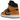 Jordan 1 Mid Desert Ochre baskets en vue sous angle avec une tige en cuir marron, des détails noirs et des lacets