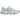 ASICS Gel-NYC 2055 White Menthol baskets en profil lateral avec une tige en mesh blanc, des details gris et vert menthe