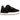 UGG Goldencush Black baskets en vue laterale avec une tige noire, une semelle interieure blanche et une languette