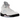 Jordan 5 Retro Medium Soft Pink baskets en vue latérale avec une tige rose, une semelle intercalaire blanche et des lacets