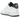 Nike Air Force 1 Low '07 White Anthracite Mini Swoosh baskets de profil avec tige en cuir blanc et swoosh gris foncé