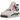 Air Jordan 4 Retro Comic baskets dans un profil latéral classique avec une tige blanche, des détails noirs et une bulle d'air
