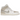 Jordan 1 Mid SE Craft Tech Grey baskets en vue sous angle avec des empiècements gris, une semelle intercalaire blanche