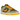 Nike Dunk Low Dusty Olive baskets en vue sous angle avec des empiècements en suède marron et des lacets orange