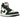 Jordan 1 Retro High Fir Pro Green baskets en vue sous angle avec tige en cuir vert et blanc, lacets et semelle classique