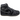 Jordan 1 Retro High '85 Wings Black baskets de profil avec une empeigne en cuir noir, des lacets blancs et une semelle classique