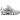 Nike Shox TL Neutral Grey Pearl Pink baskets de profil avec une tige en mesh gris, des détails rose perle et des colonnes d'amorti