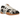 Adidas Taekwondo Mei Cow Print baskets vue sous angle avec cuir imprimé vache noir et blanc, semelle fine et lacets
