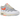 Nike Air Max 1 Patta Waves White Hyper Crimson baskets de profil avec une empeigne blanche, des détails ondulés rouges et une unité Air