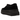 UGG Tasman Weather Hybrid Slipper Black baskets vue de profil avec une tige noire et une bordure tressée