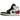 Air Jordan 1 Mid SE Red Black Toe baskets vue latérale avec empeigne en cuir rouge et noir, semelle intermédiaire blanche et swoosh rouge