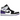 Air Jordan 1 Mid SE Purple baskets vue latérale avec cuir blanc, superpositions violettes, logo Swoosh noir et semelle blanche