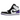 Air Jordan 1 Mid SE Purple baskets en vue latérale inclinée avec des panneaux en cuir violet, des lacets blancs et un Swoosh noir classique.