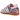 Adidas Samba OG Liberty London Clear Pink Floral baskets en vue sous angle avec un motif floral rose et des details en cuir blanc