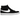 Nike SB Zoom Blazer Mid Black White baskets vue latérale avec empeigne en daim noir, virgule blanche et semelle en caoutchouc vulcanisé