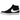 Nike SB Zoom Blazer Mid Black White baskets vue latérale classique avec daim noir, swoosh blanc et semelle extérieure en gomme.