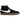 Nike SB Zoom Blazer Mid Black White Dark Gum baskets vue latérale avec empeigne en daim noir, swoosh blanc et semelle en gomme