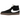 Nike SB Zoom Blazer Mid Black White Dark Gum baskets vue latérale avec empeigne en daim noir, virgule blanche et semelle en gomme.